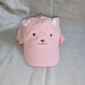 Pink Cat & Jack sun hat character, ears SPF 50+ 12-24 months Summer Beach NWT